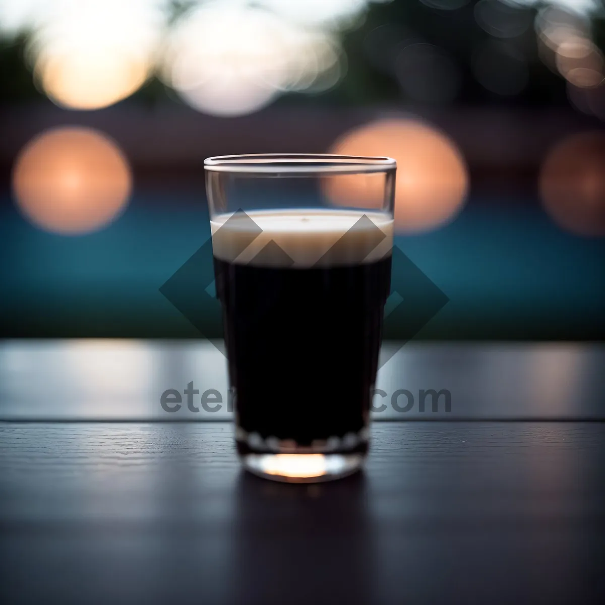 Picture of Frothy Espresso Beverage in Glass