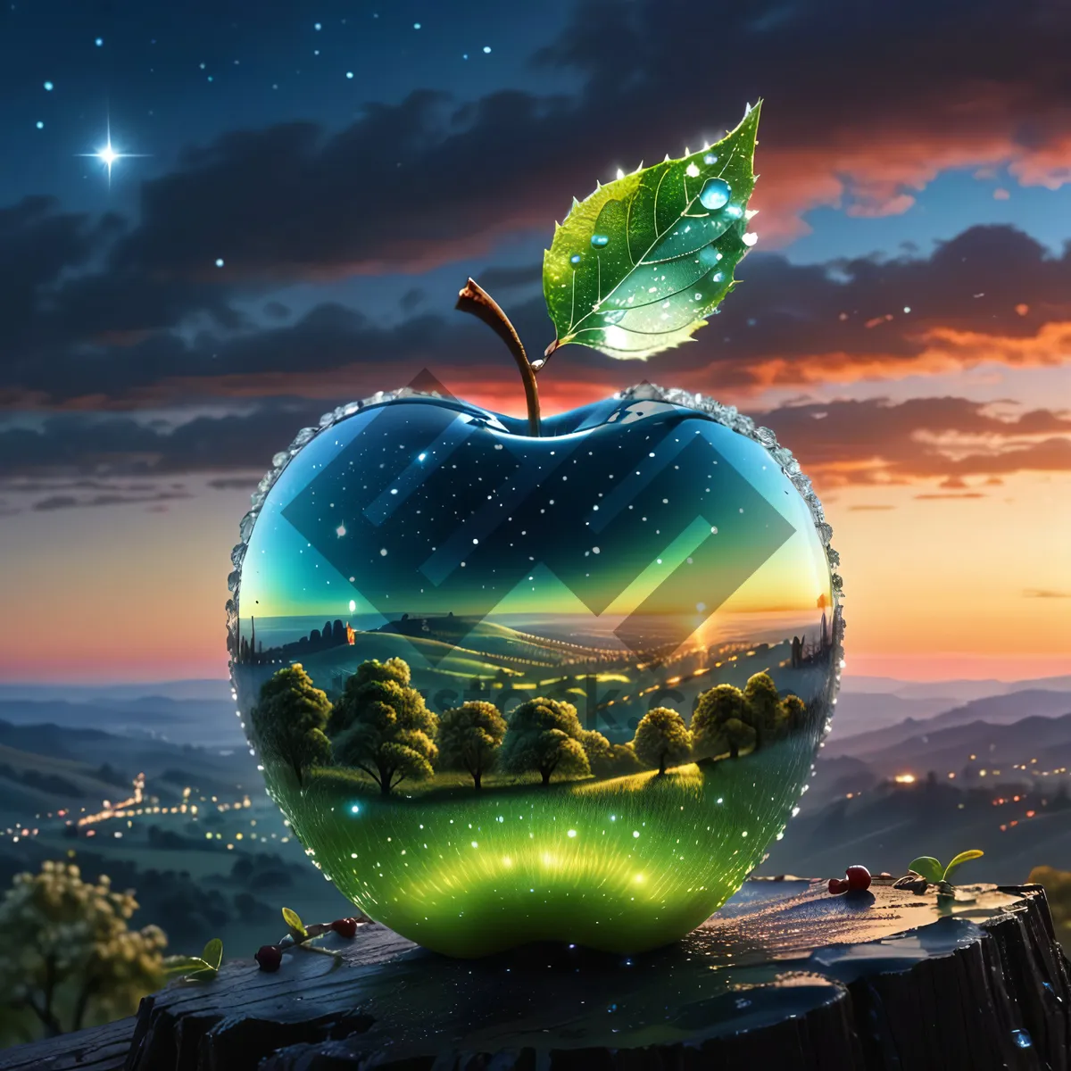 Picture of 3D Earth Bowl Planet Sphere Globe Aquarium