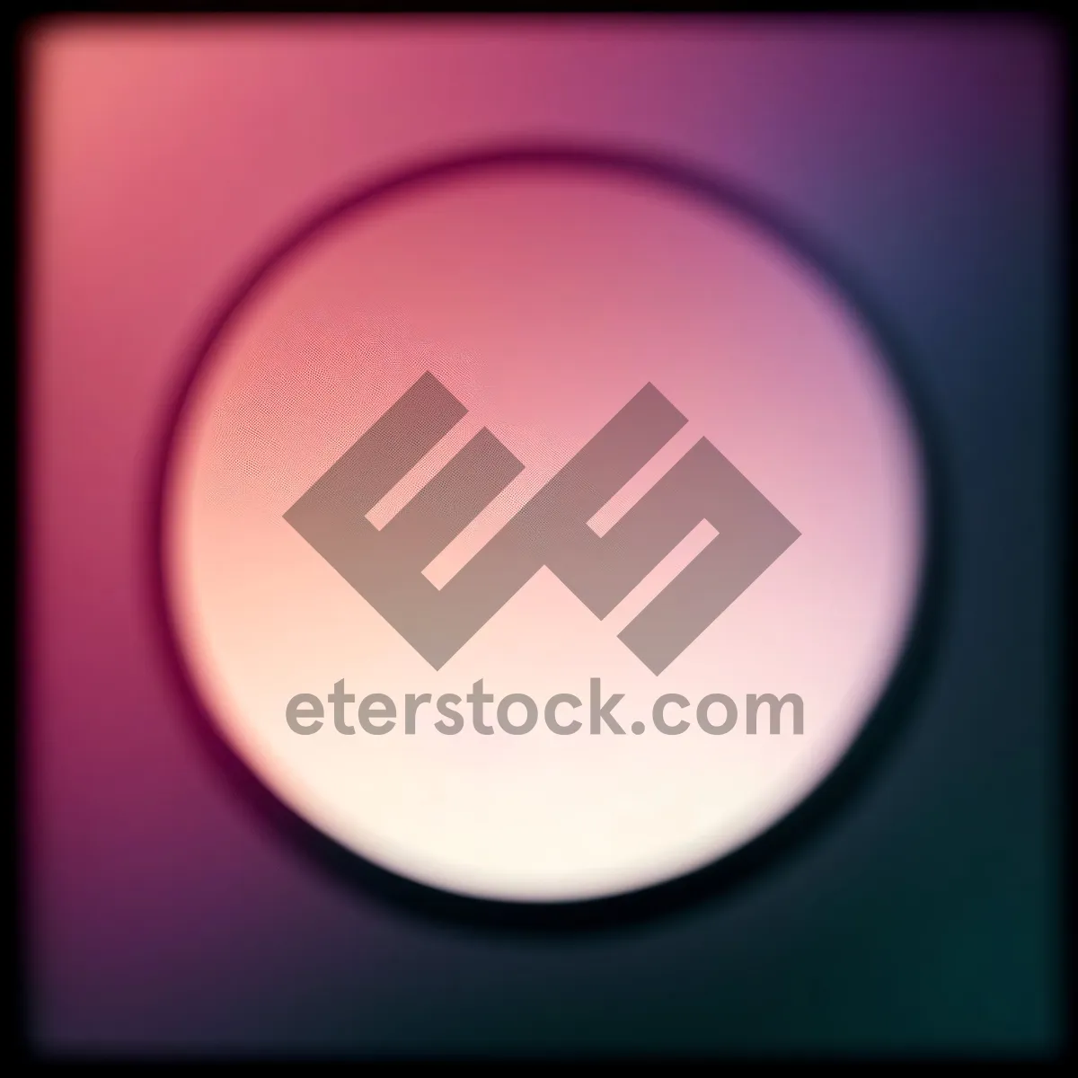 Picture of Shiny Round Button Icon with Glass Reflection