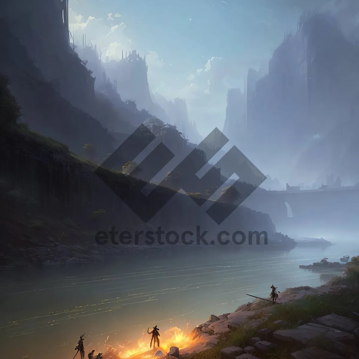 Picture of Serene Mountains Reflected in Crystal Lake