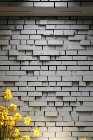 Old brick building with textured walls in urban city