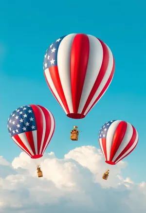 Colorful Balloons Floating in the Air.