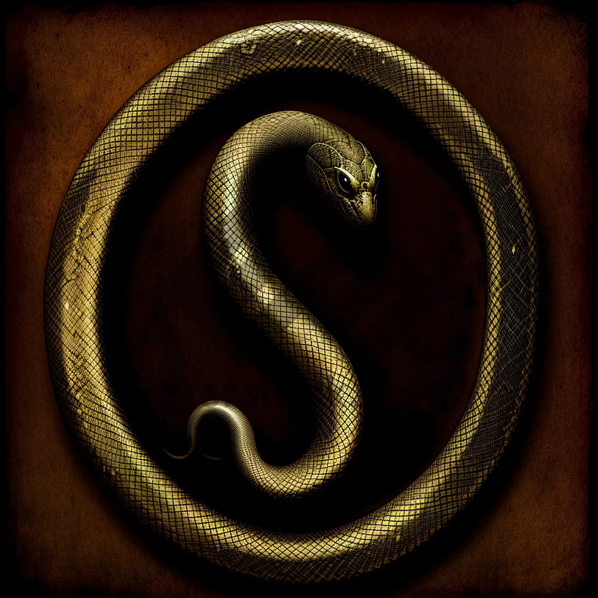 Picture of Nighttime Black King Snake - Elegantly Slithering