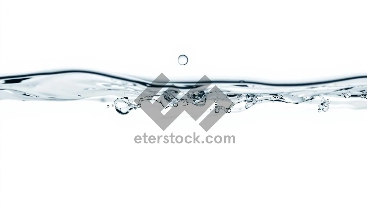 Picture of Abstract Energy Wave in Clean Water Splash