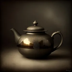 Ceramic Tea Pot - Traditional Kitchen Utensil for Hot Beverage