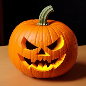 Spooky Jack-O'-Lantern Pumpkin Decoration