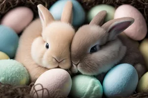 Fluffy Bunny with Cute Ears