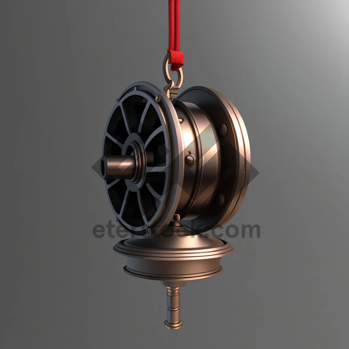 Picture of Rotating 3D Metal Reel Mechanism with Gyroscope