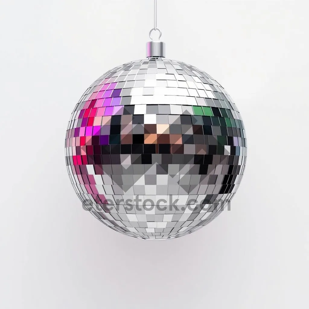 Picture of Shiny Glass Globe Ornament for Winter Holiday Celebration