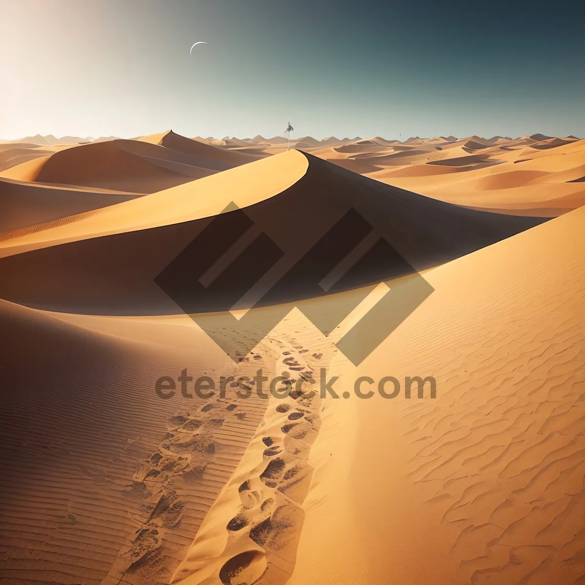 Picture of Sizzling Moroccan Sun Blankets Desert Dunes