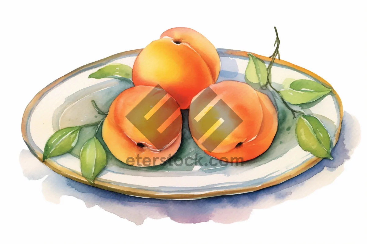 Picture of Fresh and Healthy Fruit Plate with Gourmet Eggs