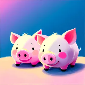 Pink Piggy Bank - Symbol of Wealth and Savings