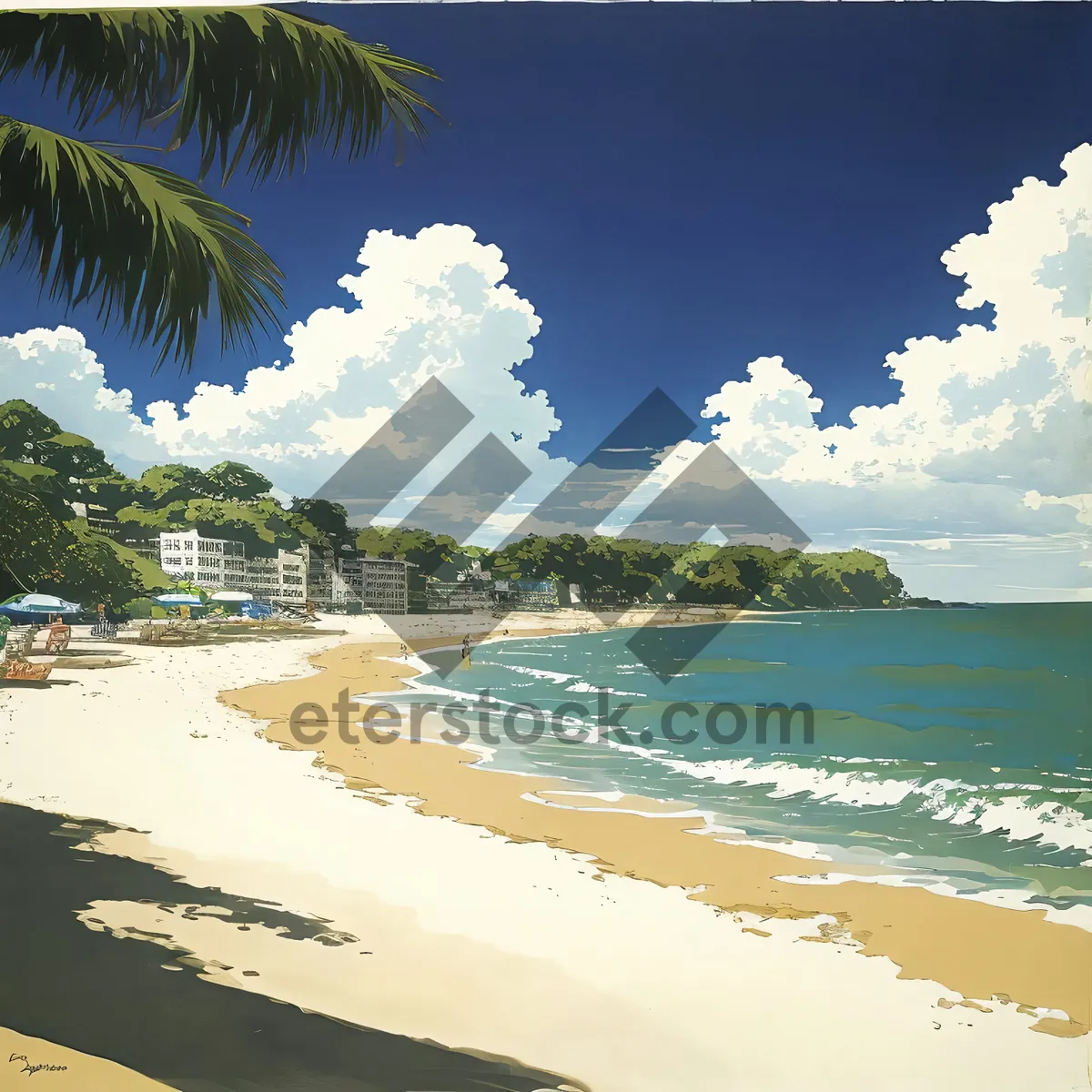 Picture of Turquoise Waters and Sandy Shoreline