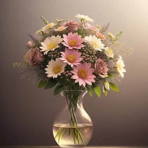Vibrant Spring Floral Bouquet in Pink and Yellow