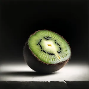 Juicy Kiwi Fruit Slice: Fresh and Healthy Vitamin Boost