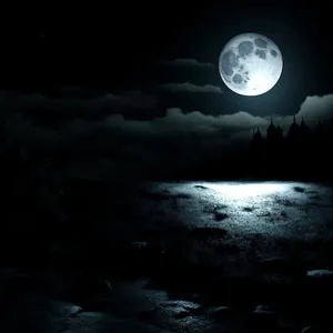 Luminous Earth in Moonlight: A Celestial Glimpse