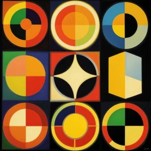 Black and yellow glossy web icons set