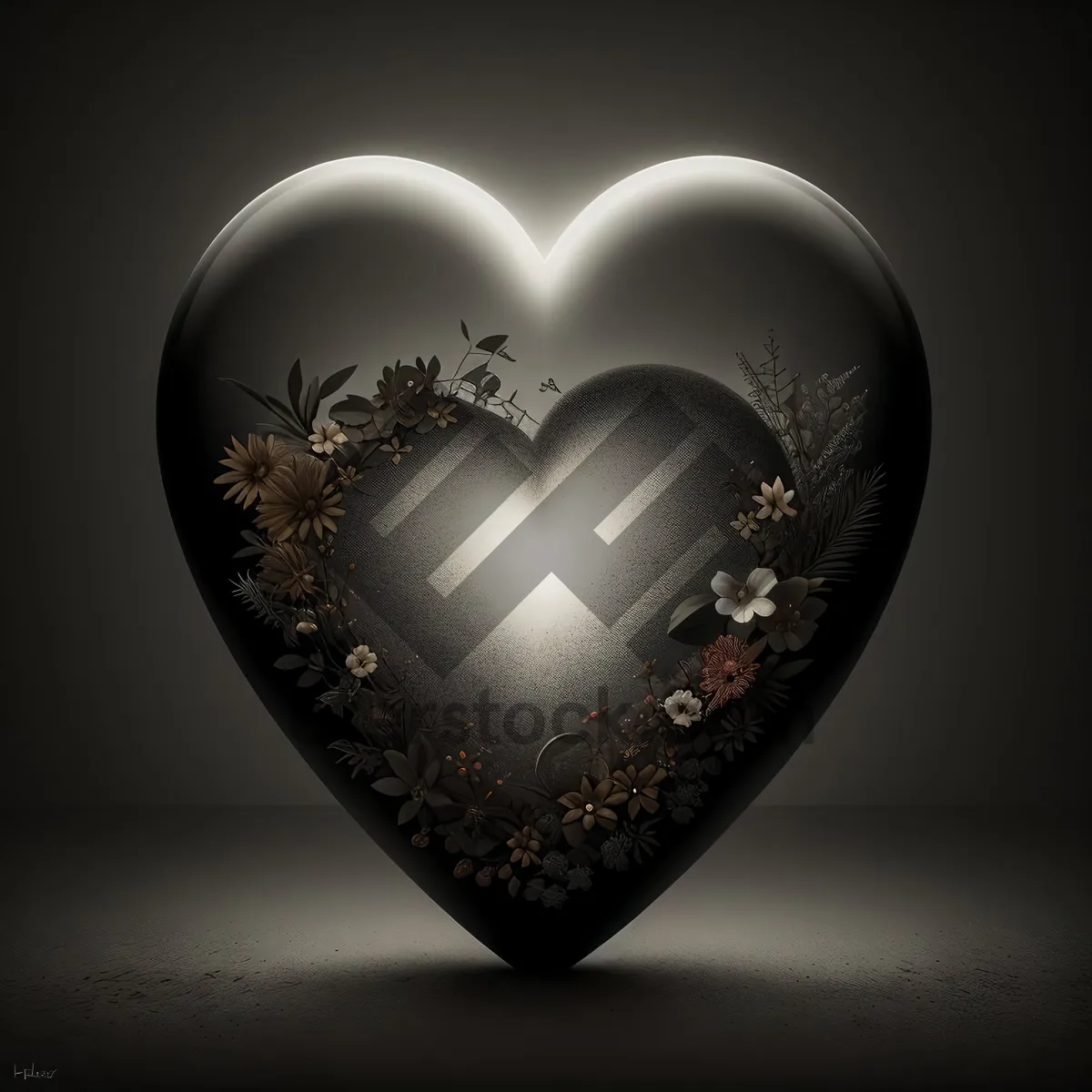 Picture of Shiny Heart Gem: A Celestial Love Symbol