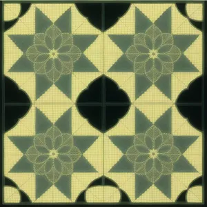 Vintage geometric tile pattern for wallpaper and decor.