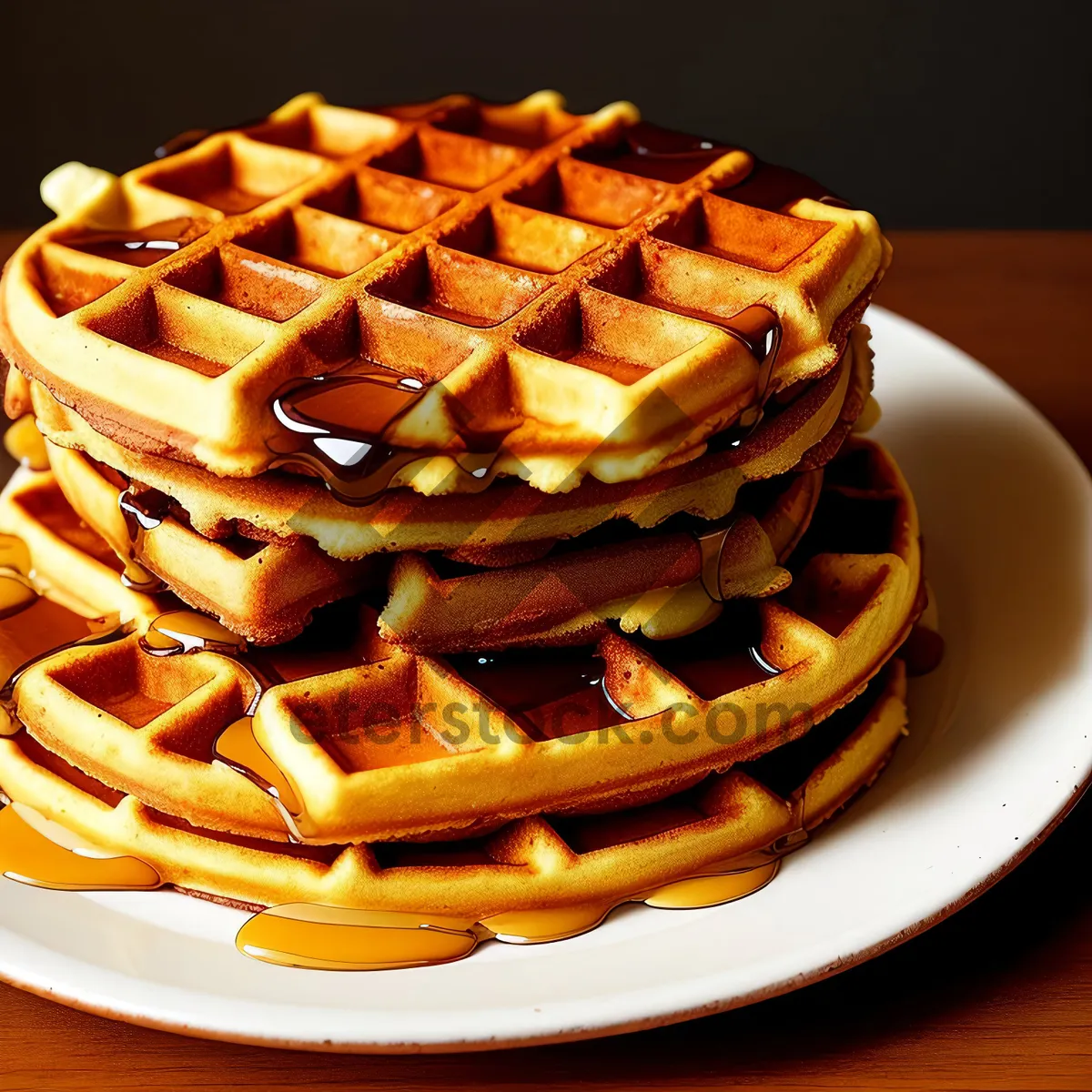 Picture of Delicious Stack of Sweet Chocolate Pastries