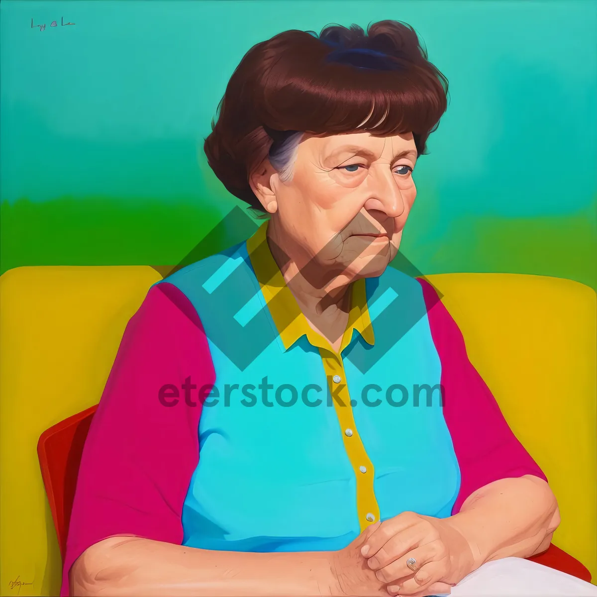 Picture of Happy male golfer smiling on the golf course.