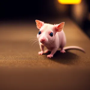 Furry Savings: Adorable Rodent with Fluffy Ears