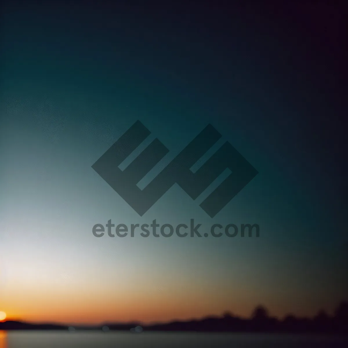 Picture of Golden Horizon over Serene Ocean