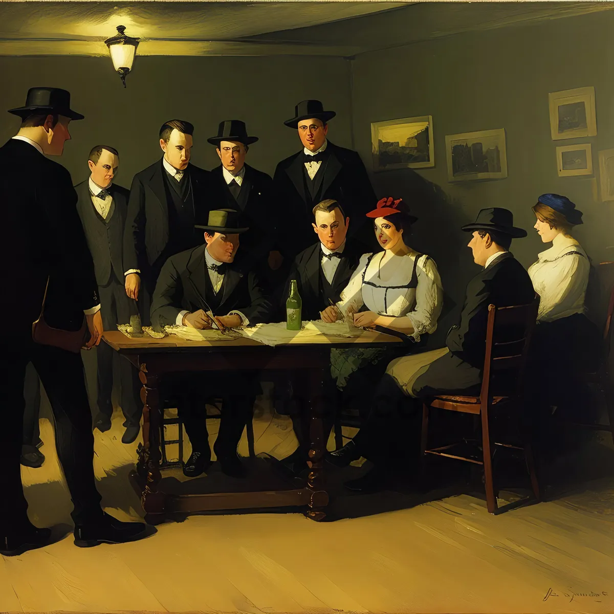 Picture of Corporate team working together at office meeting