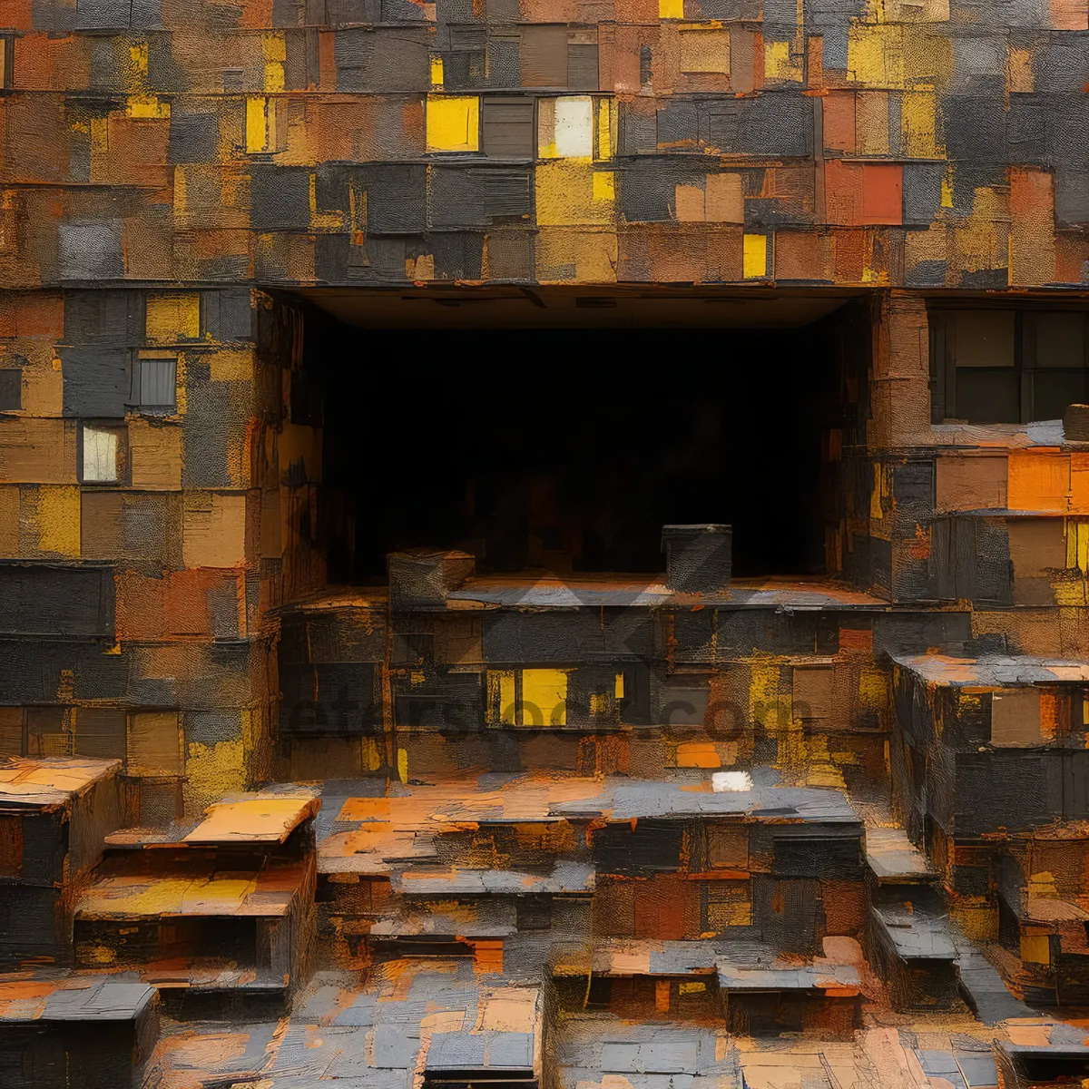 Picture of Old Grunge Brick Warehouse Texture