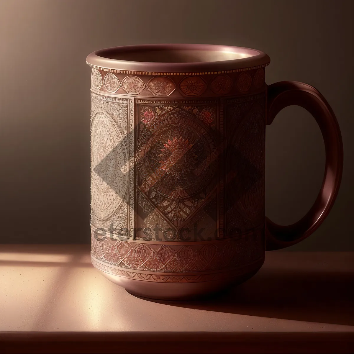 Picture of Morning Brew: Aromatic Coffee in Ceramic Mug