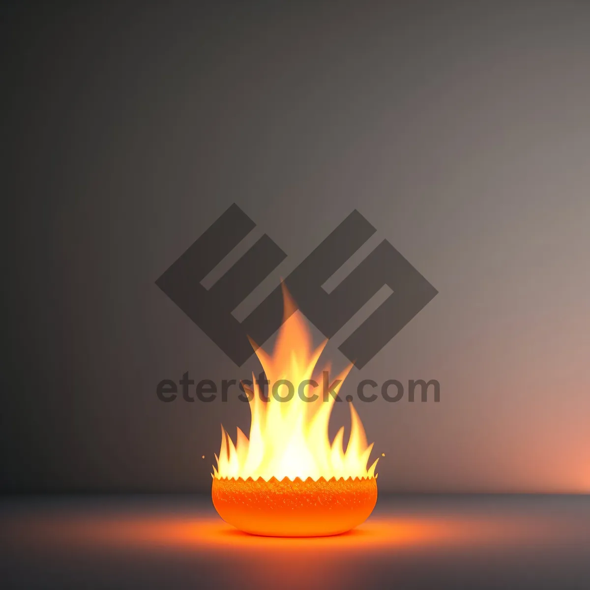 Picture of Fiery Web Button Set in Striking Orange