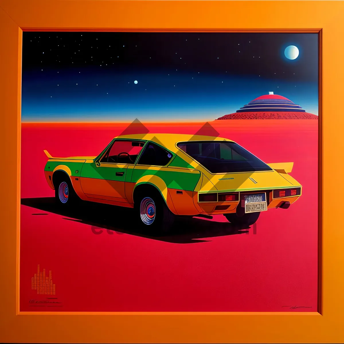 Picture of Fast-paced soccer match under stadium lights