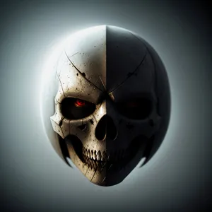 Sinister Skull Mask - Spooky Pirate Skeleton Face