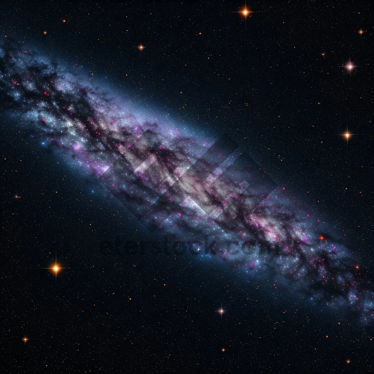 Picture of Night Sky Fantasy: Moon, Stars, Planet Wallpaper