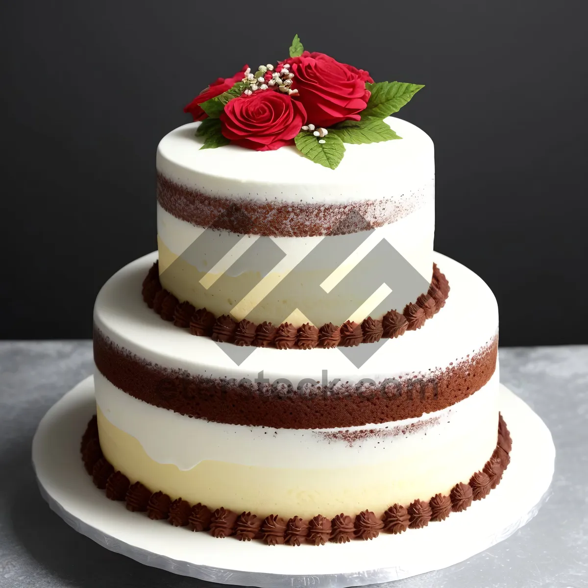 Picture of Delicious Strawberry Cake and Cream Cup