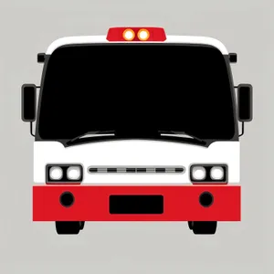 Truck Headlight Icon for Transportation