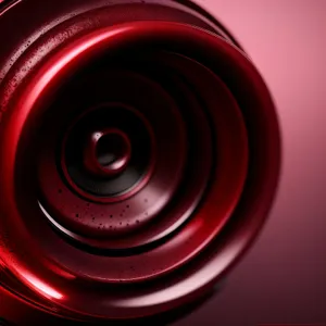 Vibrant Red Wine Art: Digital Fractal Design