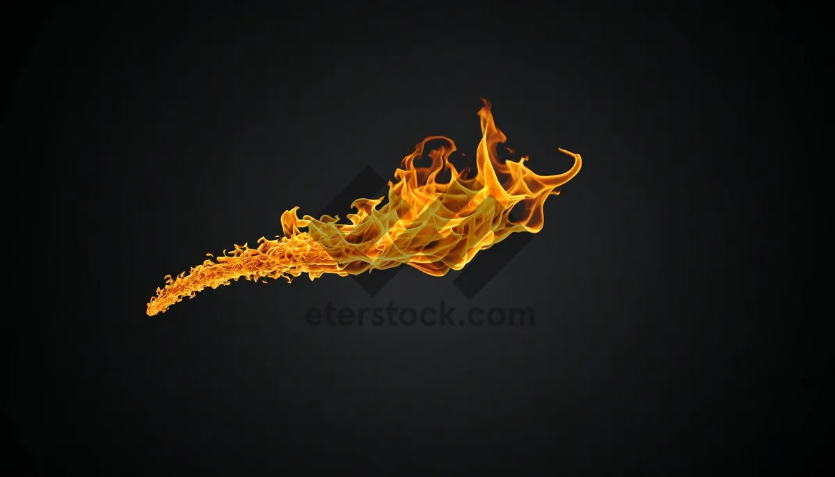 Picture of Black Flame Art Design Smoke Heat