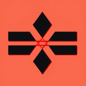 3D Flag Symbol Design - Heraldry Icon
