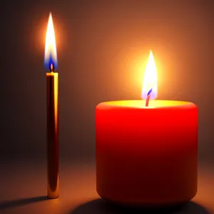 Flame-filled Candle: Synchronized Glow for Celebratory Ambience