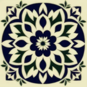 Vintage Floral Damask Pattern with Ornate Curves