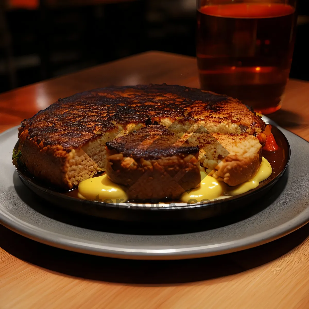Picture of Delicious gourmet cake on a plate