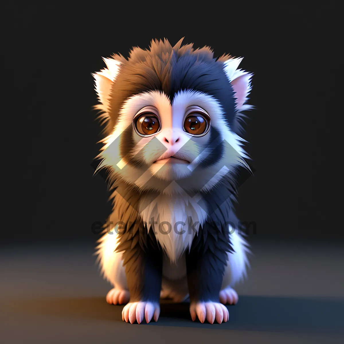 Picture of Fluffy Furball with Captivating Kitty Eyes