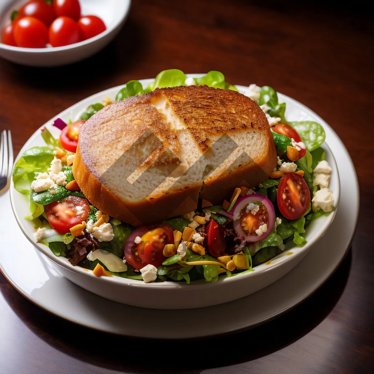 Picture of Gourmet Grilled Chicken Salad with Fresh Vegetables