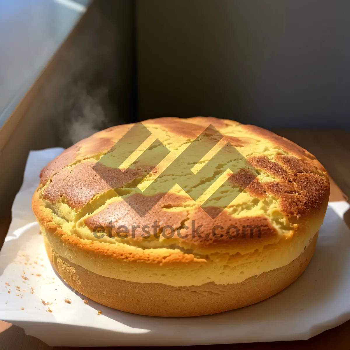 Picture of Delicious Cake Slice on Plate