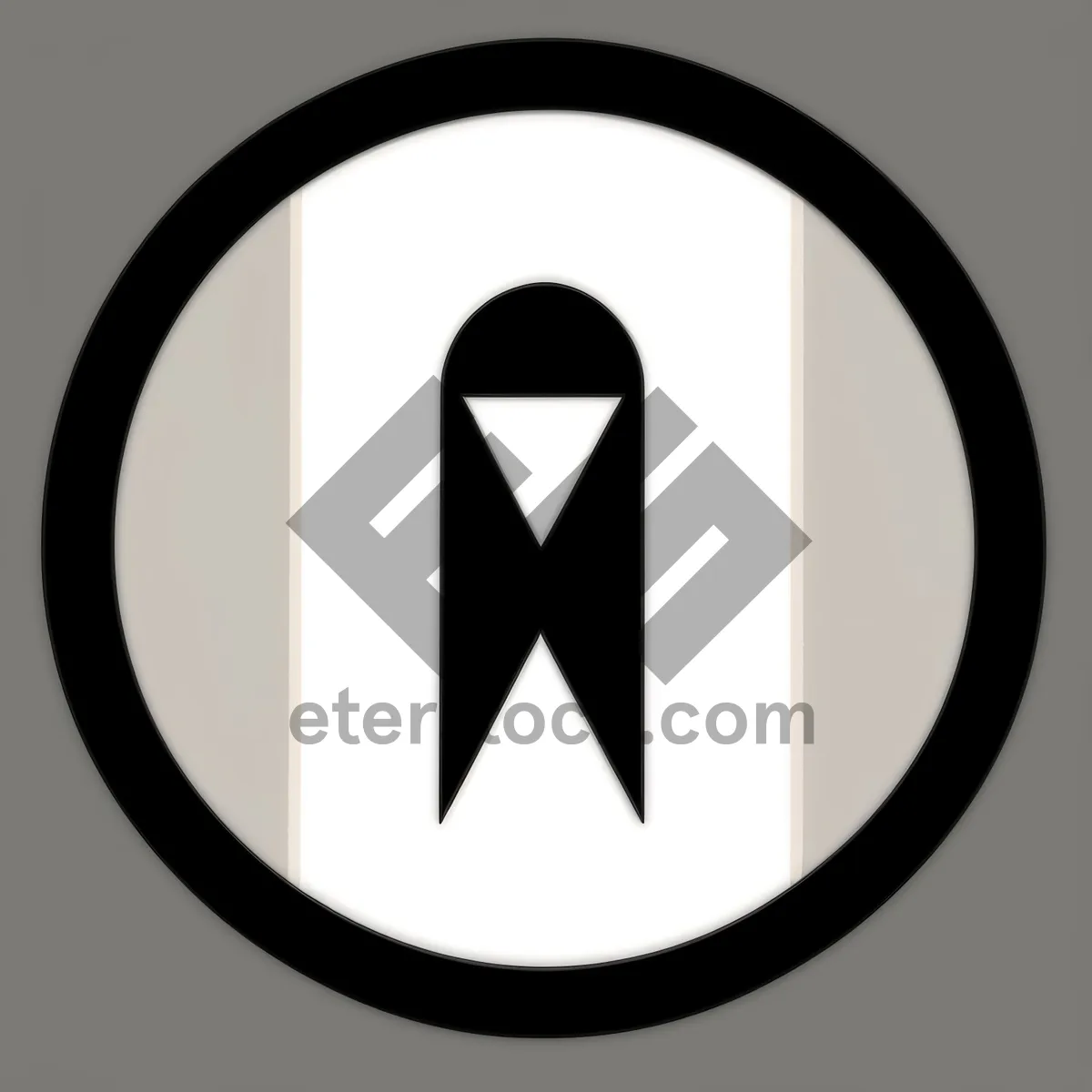 Picture of Iconic black button symbol design.