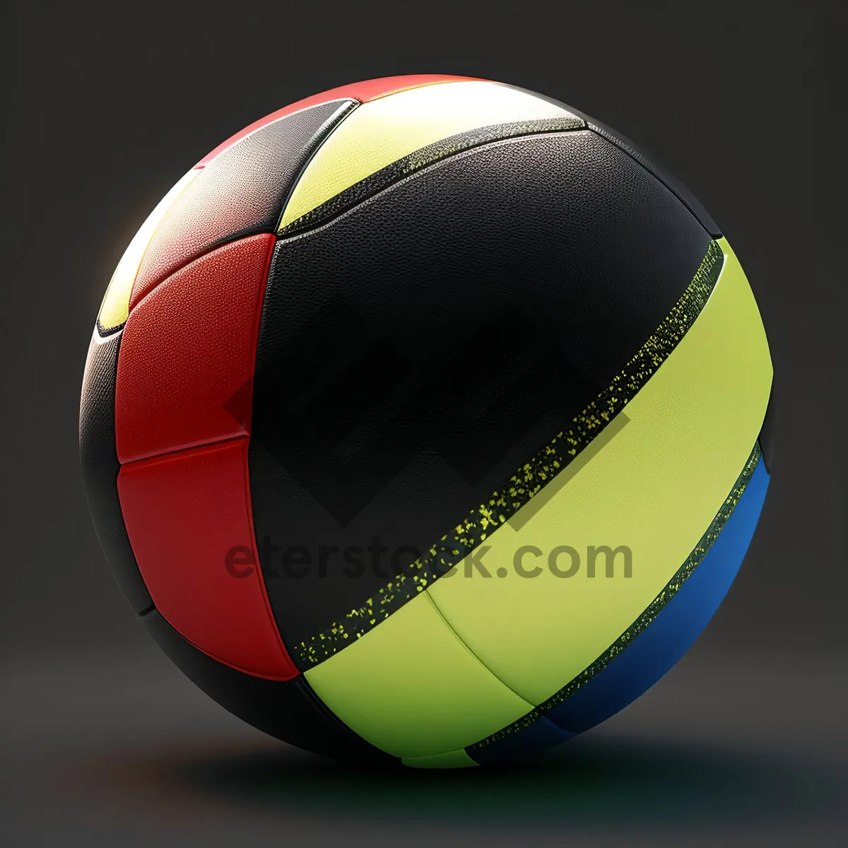 Picture of World Cup Soccer Ball on National Flag