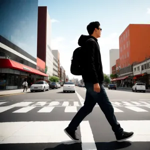 Professional Skateboard Businessman in the City