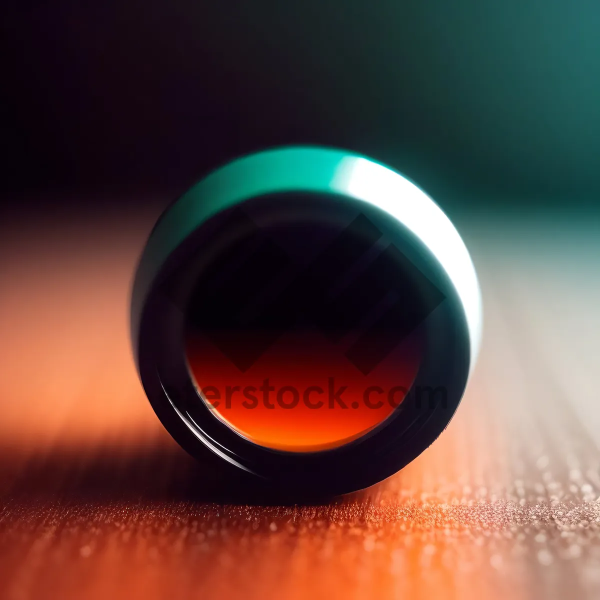 Picture of Shiny Black Glass Circle Button Icon
