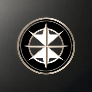 Shiny Black Pirate Button Icon- Round Metal Design